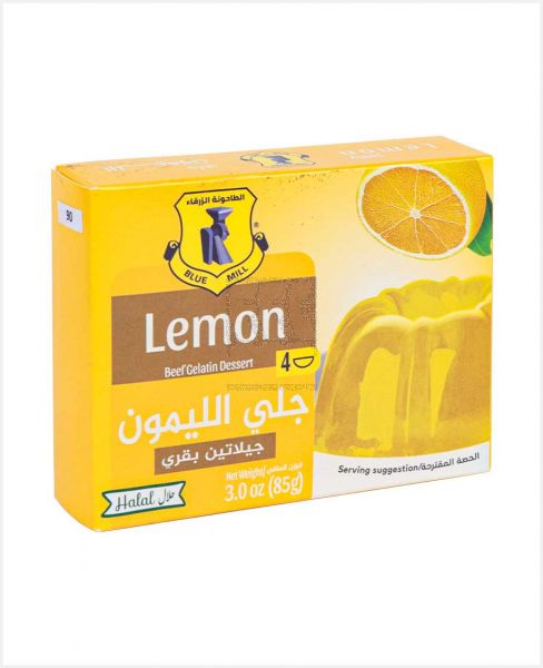 BLUE MILL LEMON BEEF GELATIN DESSERT 85GM