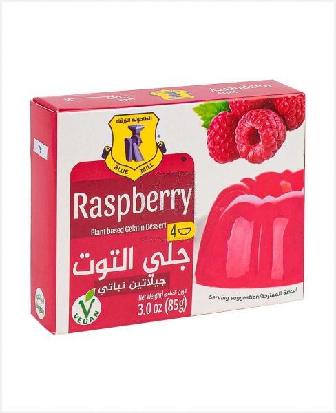 BLUE MILL RASPBERRY PLANT BASED GELATIN DESSERT 85GM