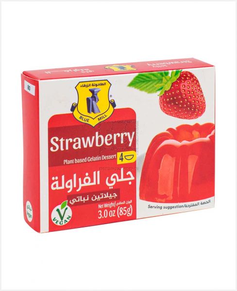 BLUE MILL STRAWBERRY PLANT BASED GELATIN DESSERT 85GM