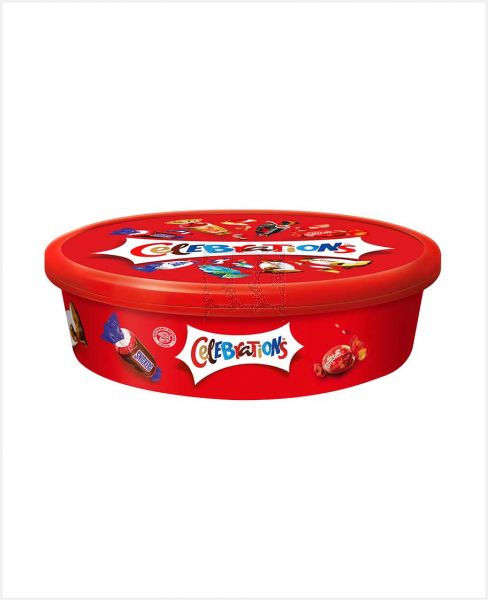 MARS CELEBRATIONS ASSORTED CHOCOLATE TUB 550GM