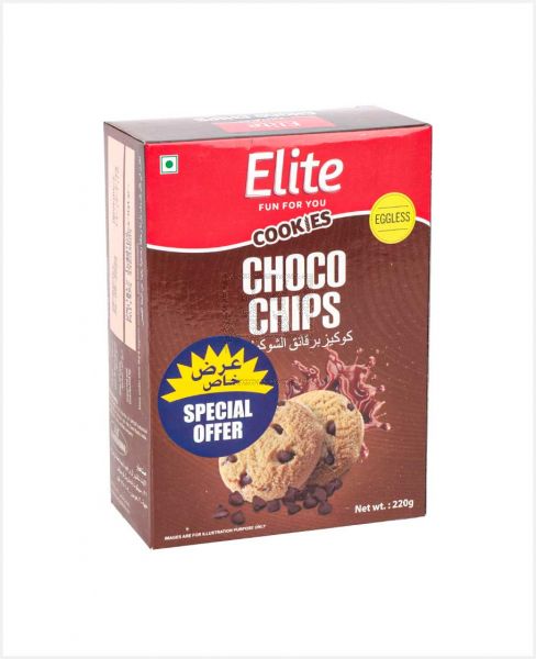 ELITE COOKIES CHOCO CHIPS 220GM PROMO