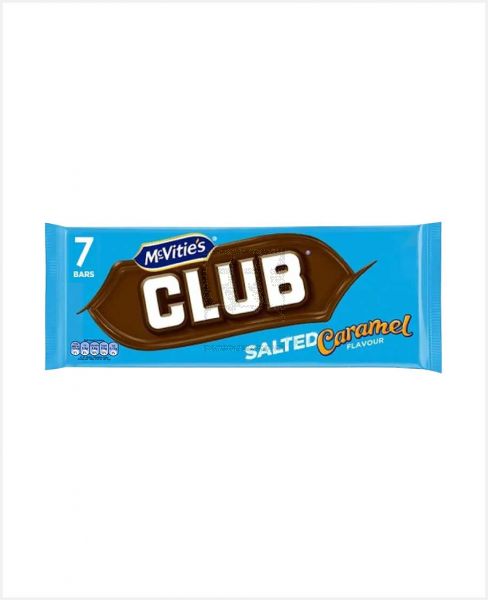 MCVITIES CLUB SALTED CARAMEL 7PK 154GM