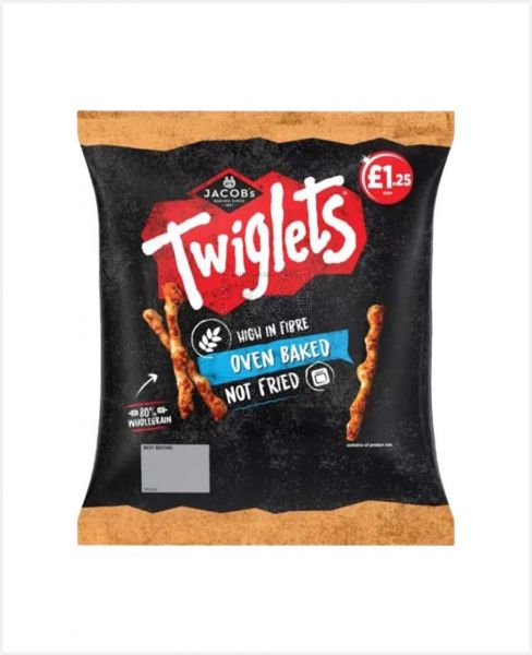 JACOB'S TWIGLETS HIGH IN FIBRE OVEN BAKED NOT FRIED 105GM