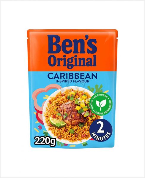 BEN'S ORIGINAL CARIBBEAN INSPIRED FLAVOUR RICE 220GM