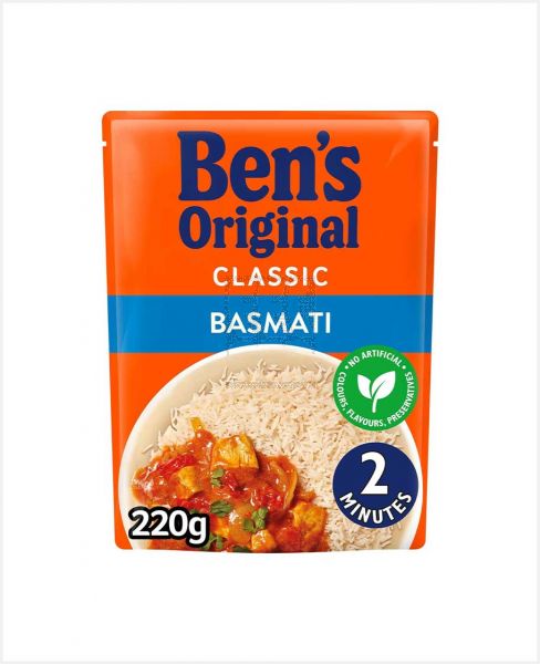 BEN'S ORIGINAL CLASSIC BASMATI RICE 220GM