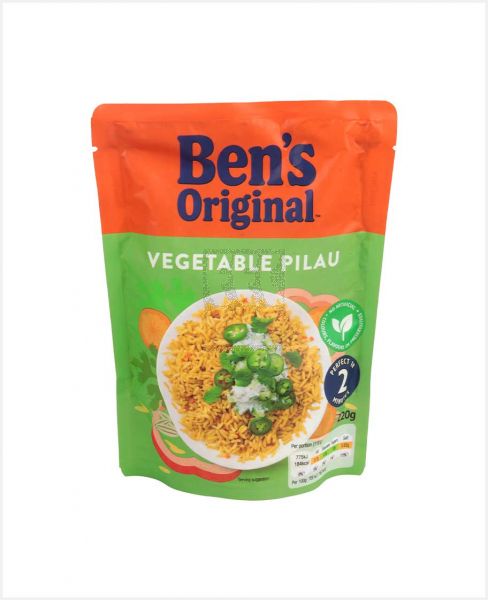 BEN'S ORIGINAL VEGETABLE PILAU RICE 220GM