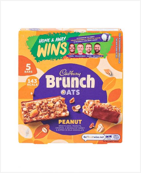 CADBURY BRUNCH OATS PEANUT BAR 160GM