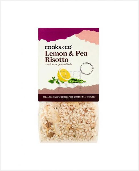 COOKS & CO LEMON & PEA RISOTTO WITH HERBS 190GM