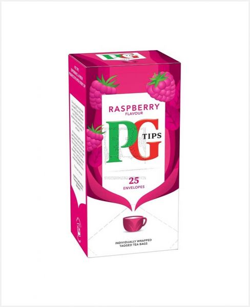 PG TIPS RASPBERRY FLAVOUR INFUSION TEA 25 BAGS 62.5GM