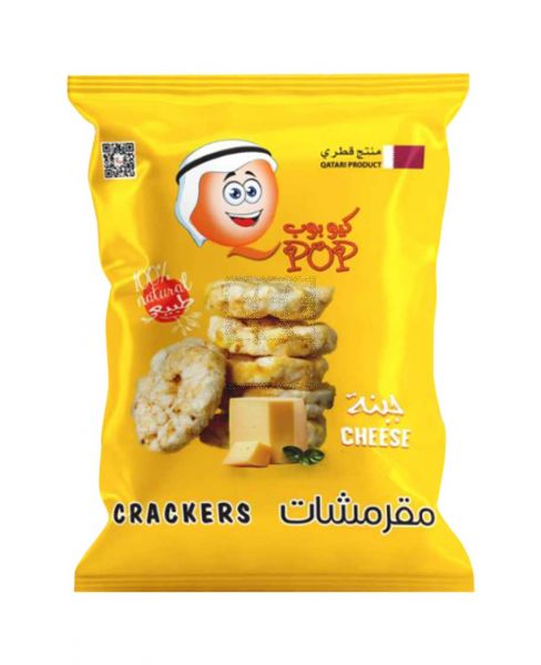 QPOP CRACKERS CHEESE FLAVOR 18GM