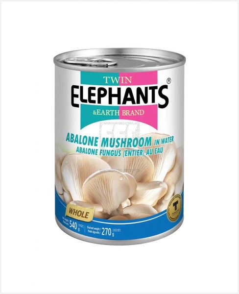 TWIN ELEPHANTS ABALONE MUSHROOM IN BRINE 540GM