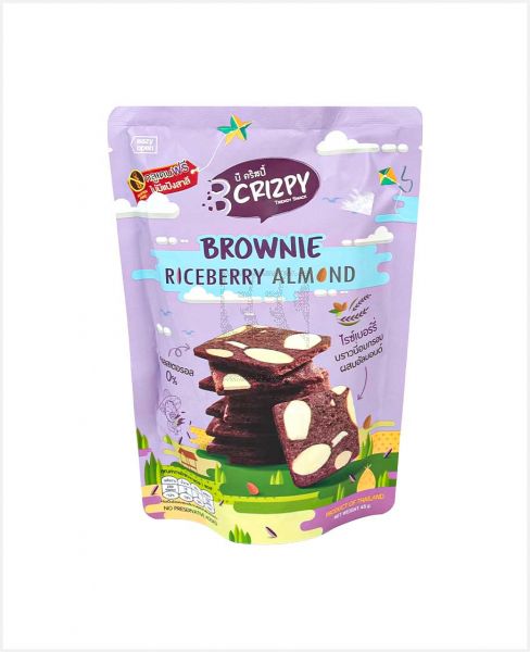 B CRIZPY BROWNIE RICEBERRY ALMOND 45GM