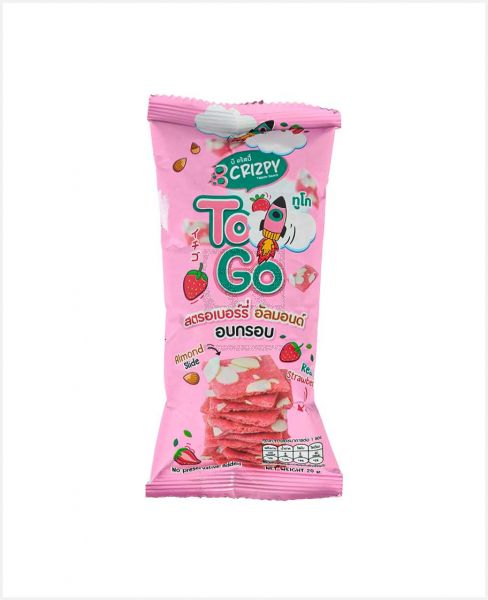 B CRIZPY TO GO BROWNIE STRAWBERRY 20GM