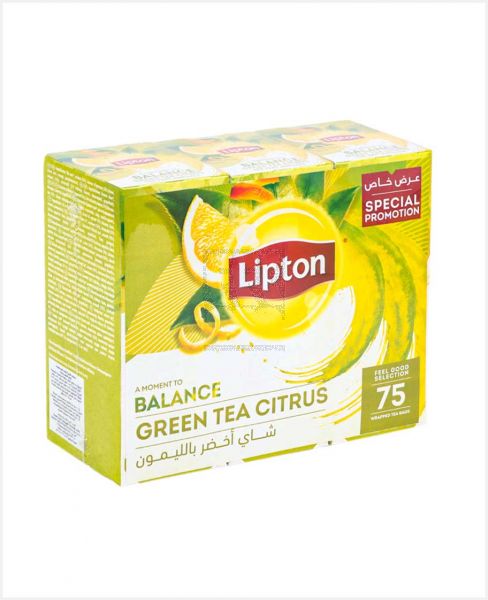 LIPTON GREEN TEA WITH CITRUS (25SX1.3GM) 3X32.5GM @S.PRICE