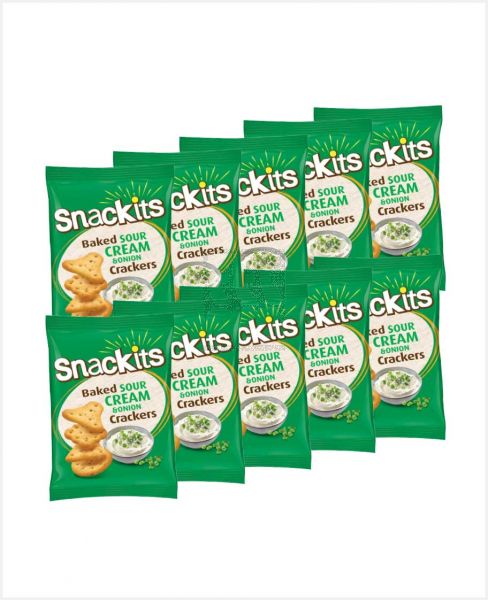 NABIL SNACKITS SOUR CREAM & ONION BISCUITS 10X26GM PROMO