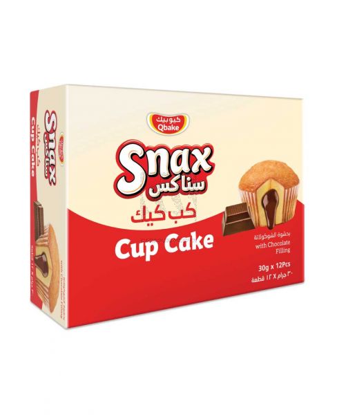 QBAKE SNAX CUP CAKE WITH CHOCOLATE FILLING 30GM