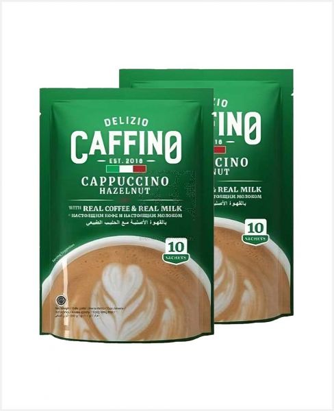 CAFFINO CAPPUCCINO HAZELNUT 2X(10X20GM) PROMO