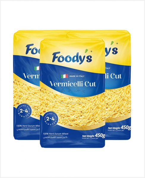 FOODY'S VERMICELLI CUT 3X450GM PROMO