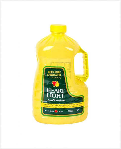 HEARTLIGHT CANOLA OIL 3LTR PROMO