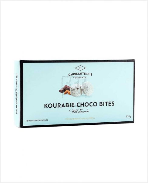 CHRISANTHIDIS KOURABIE CHOCO BITES WITH ALMONDS 270GM