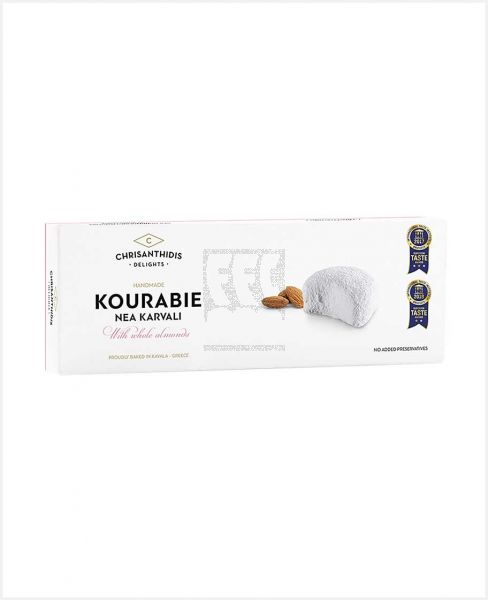 CHRISANTHIDIS KOURABIE NEA KARVALI WITH WHOLE ALMONDS 200GM