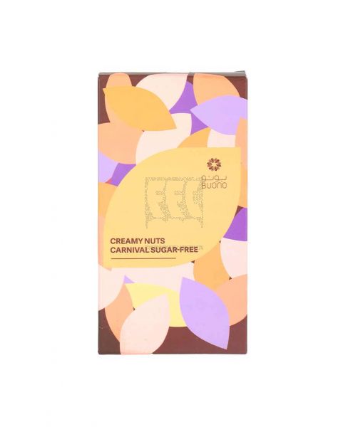 BUONO CREAMY NUTS CARNIVAL SUGAR FREE CHOCOLATE 200GM