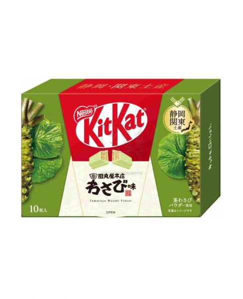 KITKAT WAFER CHOCOLATE TAMARUYA HONTEN WASABI 10PCS 127GM