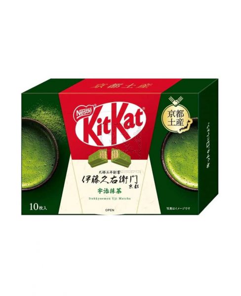 KITKAT WAFER CHOCOLATE ITOHKYUEMON UJI MATCHA 10PCS 127GM