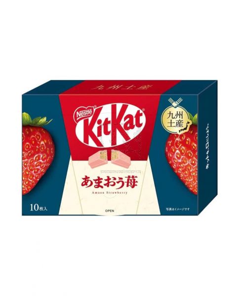KITKAT WAFER CHOCOLATE AMAOU STRAWBERRY 10PCS 127GM