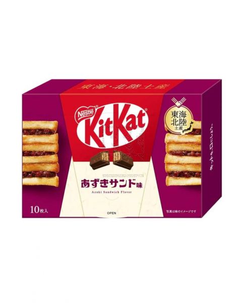 KITKAT WAFER CHOCOLATE AZUKI SANDWICH FLAVOR 10PCS 127GM