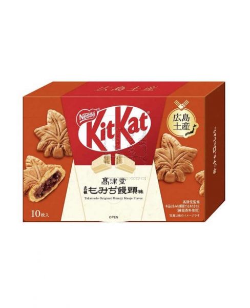 KITKAT WAFER CHOCOLATE TAKATSUDO ORIGINAL MOMIJI MANJU FLAVOR 10PCS 127GM