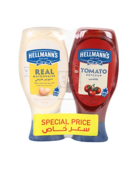 HELLMANN'S REAL MAYONNAISE 410GM+ KETCHUP 500GM