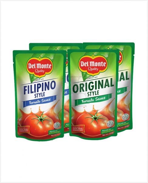 DEL MONTE TOMATO SAUCE ASSORTED 4X250GM