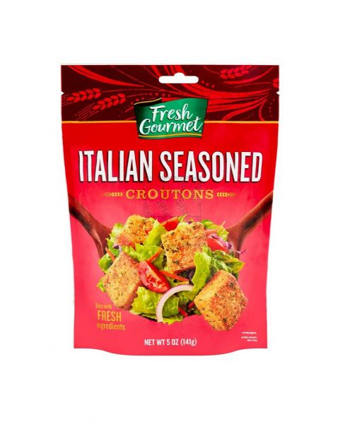 FRESH GOURMET ITALIAN SEASONED CROUTONS 5OZ/141GM