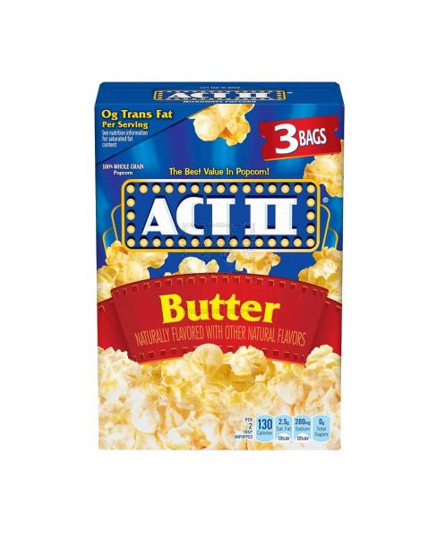 ACT II MICROWAVE POPCORN BUTTER FLAVOUR 234GM