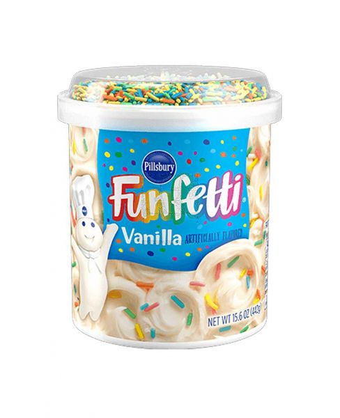 PILLSBURY VANILLA FUNFETTI FROSTING 442GM