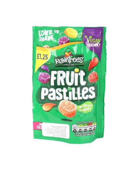 ROWNTREE'S FRUIT PASTILLES VEGAN 114GM