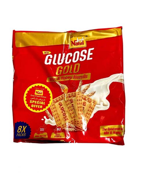 NABIL GLUCOSE GOLD MILK & HONEY BISCUITS 75GM