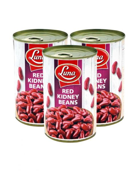 LUNA RED KIDNEY BEANS 3X380GM PROMO