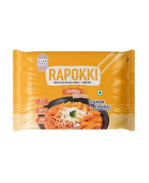 GOOD SEOUL RAPOKKI KOREAN RICE CAKE WITH RAMEN CHEESE 132GM