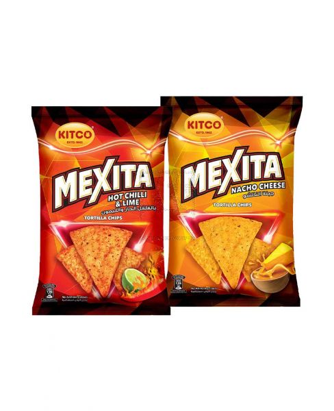 KITCO MEXITA TORTILLA CHIPS ASSORTED 2X180GM PROMO