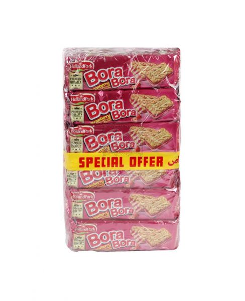 HOLLAND PARK BORA BORA STRAWBERRY CREAM BISCUITS 18X78GM PROMO