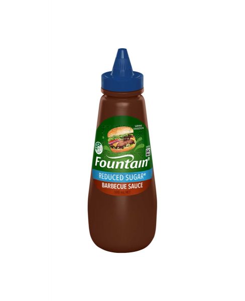 FOUNTAIN REDUCED SUGAR BARBECUE SAUCE 500ML
