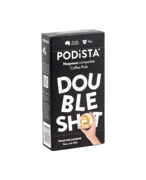 PODISTA DOUBLE SHOT NESPRESSO COMPATIBLE COFFEE PODS 10PODS (55GM)