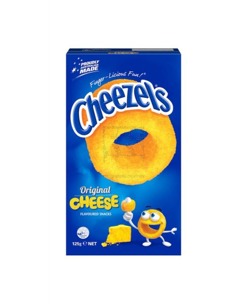 CHEEZELS ORIGINAL CHEESE FLAVOURED SNACKS 125GM