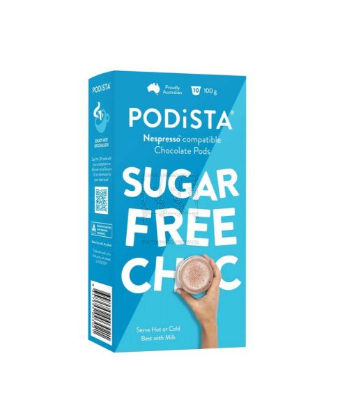 PODISTA SUGAR FREE CHOCOLATE PODS 100GM