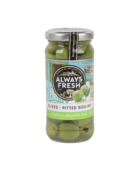 ALWAYS FRESH OLIVES PITTED SICILIAN 230GM