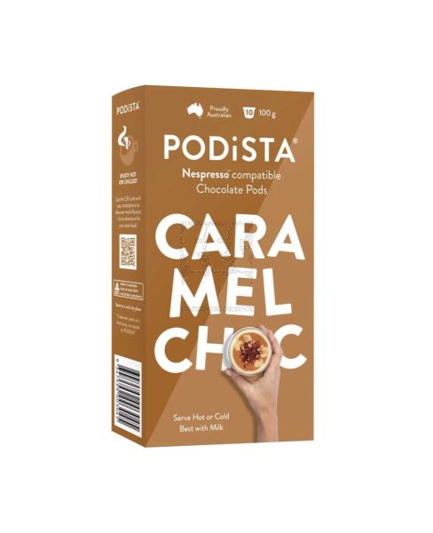 PODISTA CHOCOLATE CARAMEL PODS 100GM