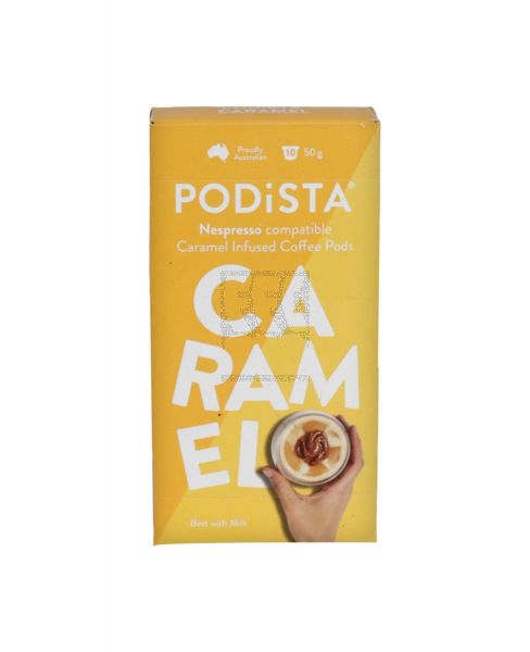 PODISTA CARAMEL INFUSED COFFEE PODS 50GM