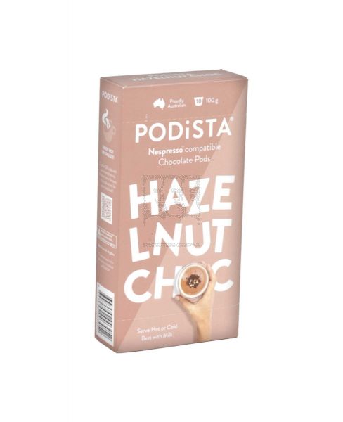 PODISTA CHOCOLATE HAZELNUT PODS 100GM